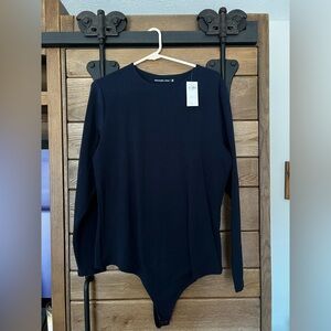 Abercrombie and Fitch Long Sleeve Navy Bodysuit